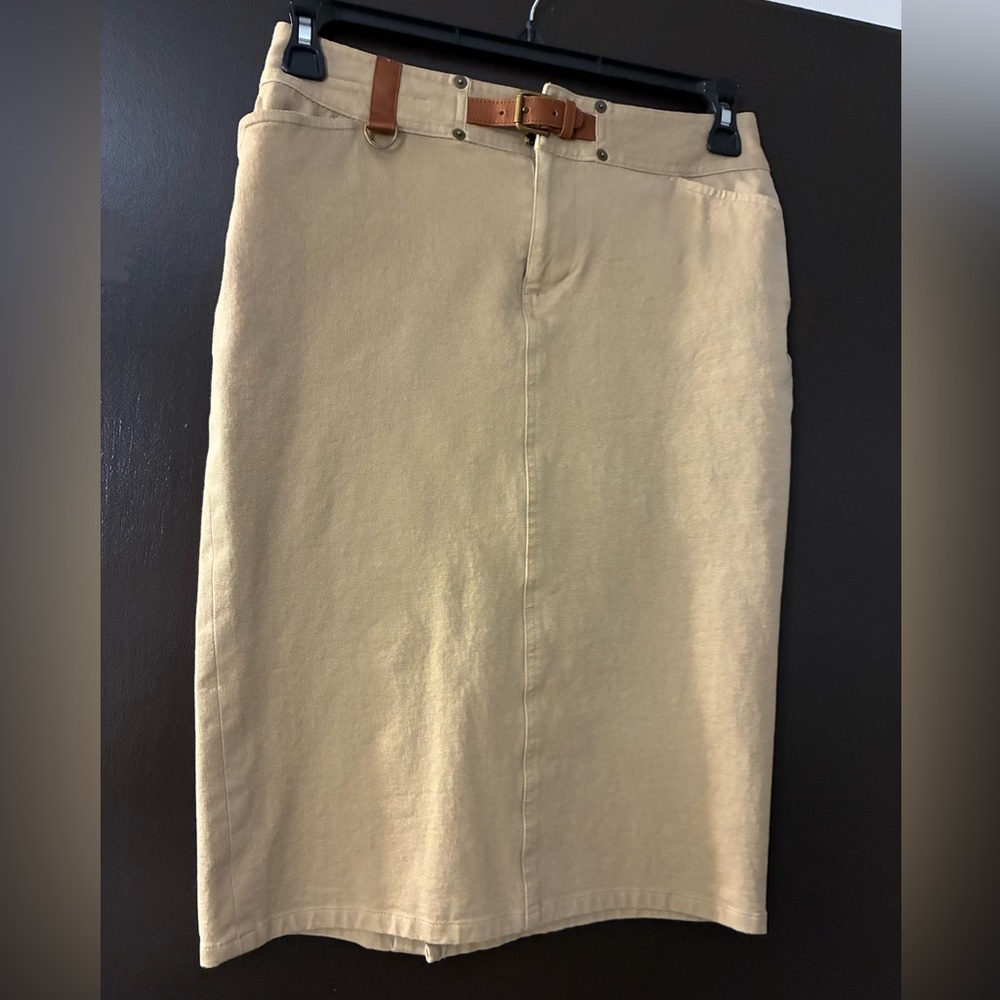 Ralph Lauren Tan Pencil Skirt